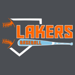 Lakers Baseball Orange - Blue Front Design LB3 on a Sport-Tek® - PosiCharge ® Competitor Tee Design