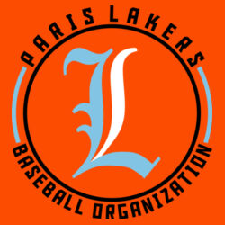Lakers Baseball Blue - Black Front Design LB4 on a Nike® - Dri FIT Cotton/Poly Tee Design