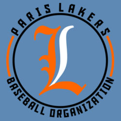 Lakers Baseball Orange - Black Front Design LB4 on a Port & Company® - Performance Tee Design