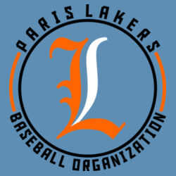Lakers Baseball Orange - Black Front Design LB4 on a Sport-Tek® - PosiCharge ® Competitor Tee Design