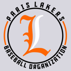 Lakers Baseball Orange - Black Front Design LB4 on a Port & Company® - Long Sleeve Core Cotton Tee Design