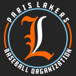 Lakers Baseball Orange - White Front Design LB4 on a Port & Company® - Youth Performance Tee Design