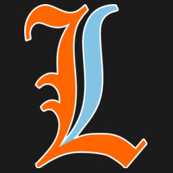 Paris Lakers Orange - Blue Left Chest Design L1 on a Augusta Sportswear® - Wicking Fleece Short Sleeve Hoodie Design