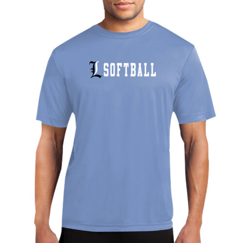 Lady Lakers Softball Black - White Front Design LL4 on a Port & Company® - Performance Tee Thumbnail