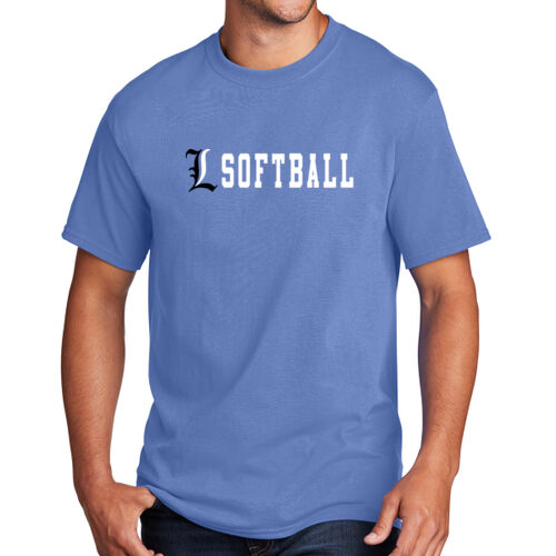 Lady Lakers Softball Black - White Front Design LL4 on a Port & Company® - Core Cotton Tee Thumbnail