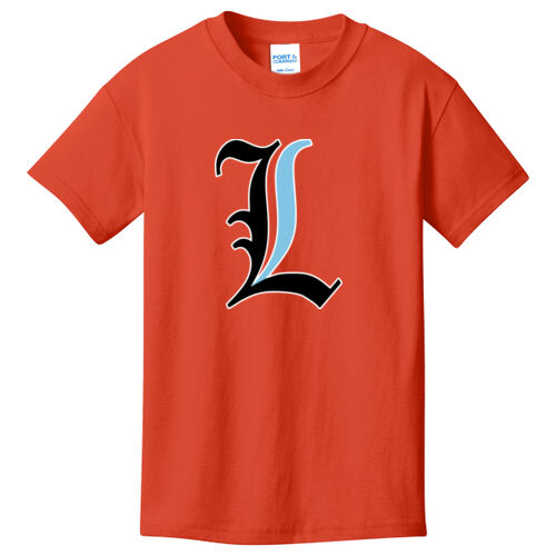 Paris Lakers Black - Blue Front Design L1 on a Port & Company® - Youth Core Cotton Tee Thumbnail