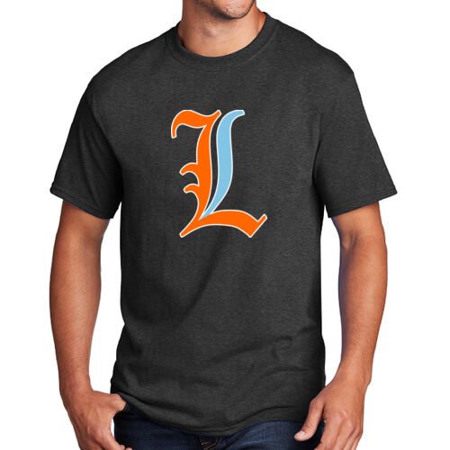 Paris Lakers Orange - Blue Front Design L1 on a Port & Company® - Core Cotton Tee Thumbnail