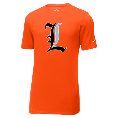 Paris Lakers Black - Blue Front Design L1 on a Port & Company® - Dri FIT Cotton/Poly Tee Thumbnail