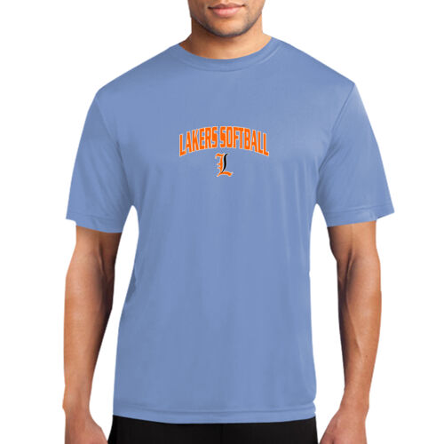 Lakers Softball Orange - Black Front Design LS1 on a Port & Company® - Performance Tee Thumbnail