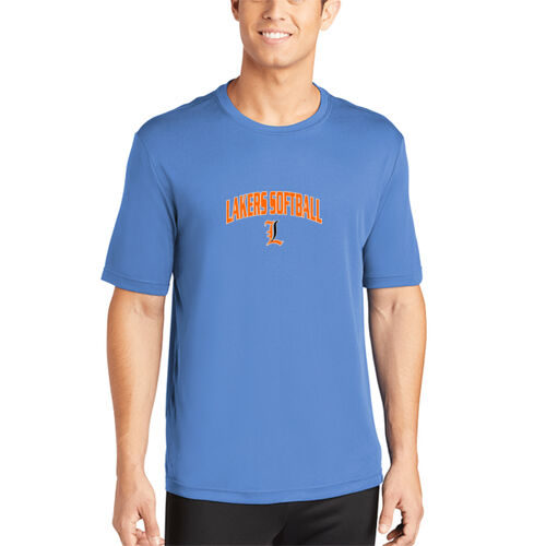 Lakers Softball Orange - Black Front Design LS1 on a Sport-Tek® - PosiCharge ® Competitor Tee Thumbnail