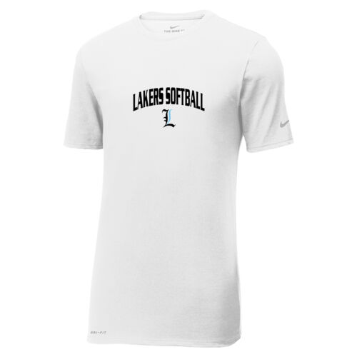 Lakers Softball Black - Blue Front Design LS1 on a Nike® - Dri FIT Cotton/Poly Tee Thumbnail