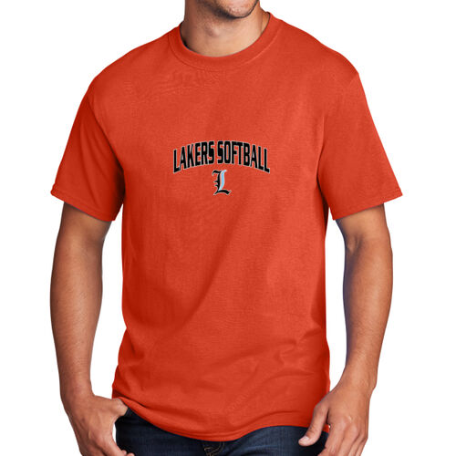 Lakers Softball Black - Blue Front Design LS1 on a Port & Company® - Core Cotton Tee Thumbnail