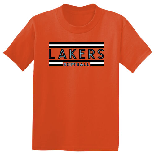 Lakers Softball Black - Blue Front Design LS2 on a Sport-Tek® - Youth PosiCharge ® Competitor Tee Thumbnail