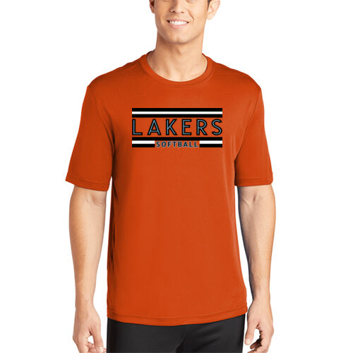 Lakers Softball Black - Blue Front Design LS2 on a Sport-Tek® - PosiCharge ® Competitor Tee Thumbnail