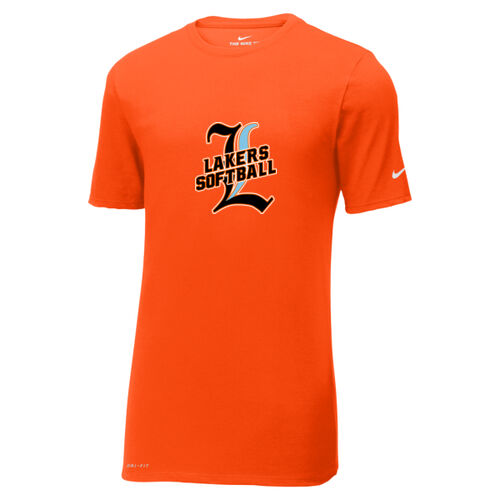 Lakers Softball Black - Blue Front Design LS3 on a Nike®  - Dri FIT Cotton/Poly Tee Thumbnail