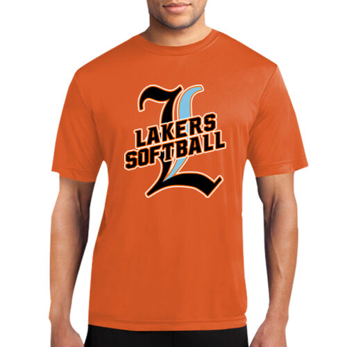 Lakers Softball Black - Blue Front Design LS3 on a Port & Company®  - Performance Tee Thumbnail