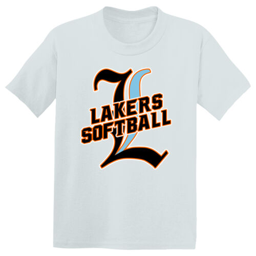 Lakers Softball Black - Blue Front Design LS3 on a Sport-Tek®  - Youth PosiCharge ® Competitor Tee Thumbnail