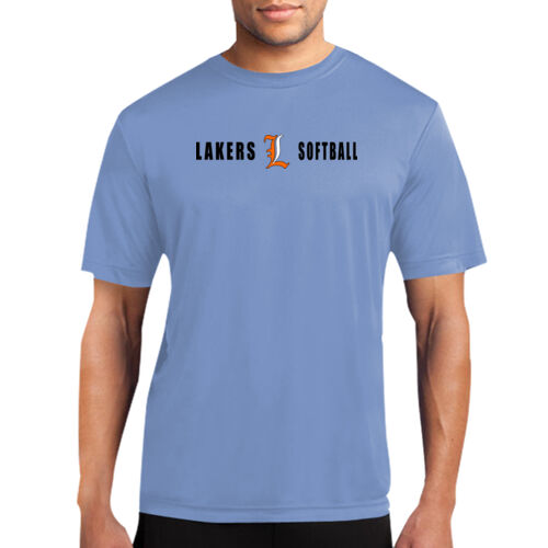 Lakers Softball Orange - White Front Design LS4 on a Port & Company®  - Performance Tee Thumbnail