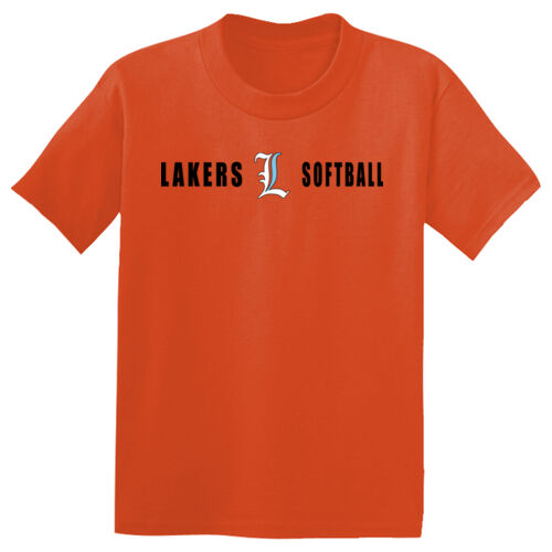 Lakers Softball White - Blue Front Design LS4 on a Sport-Tek® - Youth PosiCharge ® Competitor Tee Thumbnail