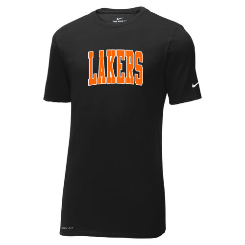 Paris Lakers Orange Front Design L5 on a Nike® - Dri FIT Cotton/Poly Tee Thumbnail