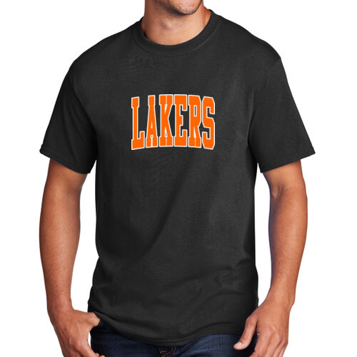 Paris Lakers Orange Front Design L5 on a Port & Company® - Core Cotton Tee Thumbnail