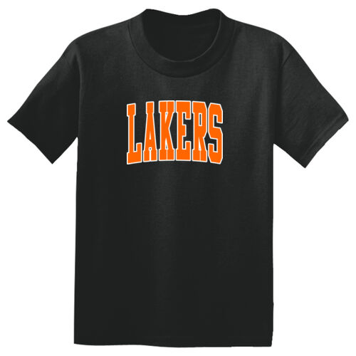 Paris Lakers Orange Front Design L5 on a Sport-Tek® - Youth PosiCharge ® Competitor Tee Thumbnail