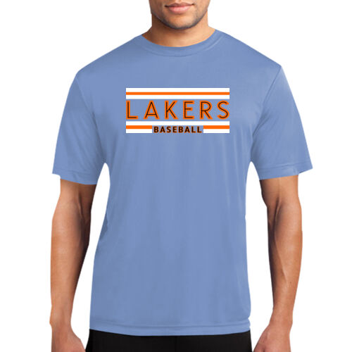 Lakers Baseball Orange - Black Front Design LB1 on a Port & Company® - Performance Tee Thumbnail