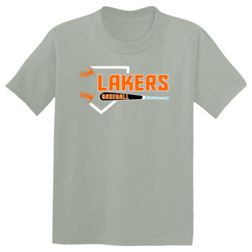 Lakers Baseball Orange - Black Front Design LB3 on a Sport-Tek® - Youth PosiCharge ® Competitor Tee Thumbnail