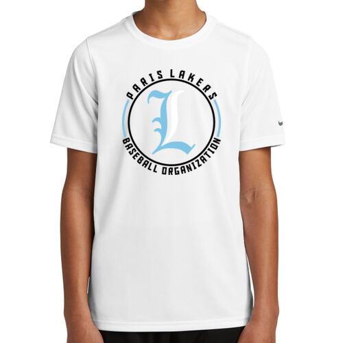 Lakers Baseball Blue - Black Front Design LB4 on a Nike® - Youth Swoosh Sleeve rLegend Tee Thumbnail