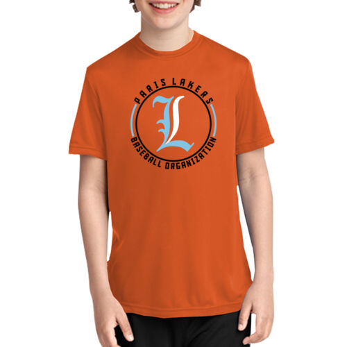 Lakers Baseball Blue - Black Front Design LB4 on a Port & Company® - Youth Performance Tee Thumbnail