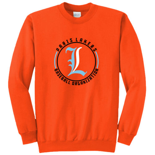 Lakers Baseball Blue - Black Front Design LB4 on a Port & Company® - Core Fleece Crewneck Sweatshirt Thumbnail