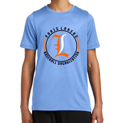 Lakers Baseball Orange - Black Front Design LB4 on a Nike® - Youth Swoosh Sleeve rLegend Tee Thumbnail