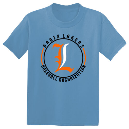 Lakers Baseball Orange - Black Front Design LB4 on a Sport-Tek® - Youth PosiCharge ® Competitor Tee Thumbnail