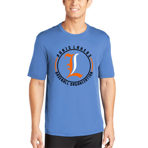 Lakers Baseball Orange - Black Front Design LB4 on a Sport-Tek® - PosiCharge ® Competitor Tee Thumbnail