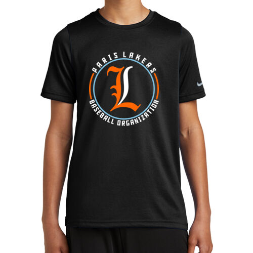 Lakers Baseball Orange - White Front Design LB4 on a Nike® - Youth Swoosh Sleeve rLegend Tee Thumbnail
