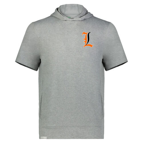 Paris Lakers Orange - Black Left Chest Design L1 on a Holloway ® - Youth Ventura Soft Knit Short Sleeve Hoodie Thumbnail