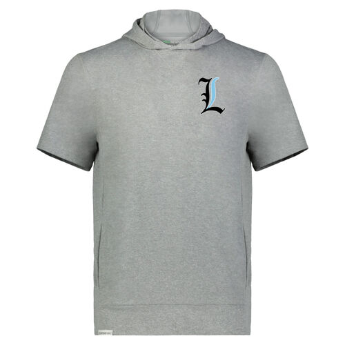 Paris Lakers Black - Blue Left Chest Design L1 on a Holloway® - Youth Ventura Soft Knit Short Sleeve Hoodie Thumbnail