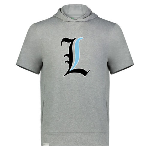 Paris Lakers Black - Blue Front Design L1 on a Holloway® - Youth Ventura Soft Knit Short Sleeve Hoodie Thumbnail