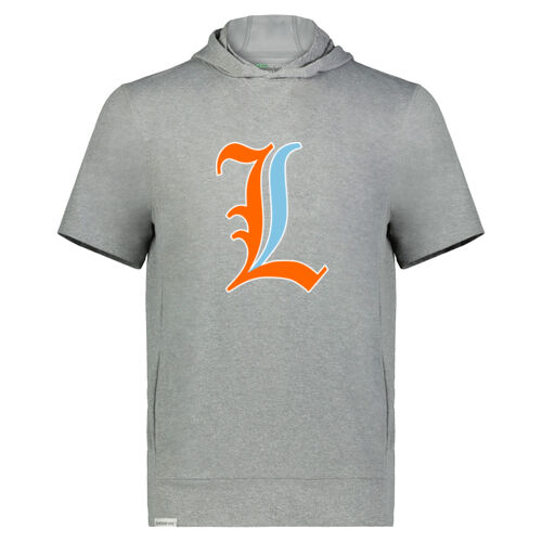 Paris Lakers Orange - Blue Front Design L1 on a Holloway® - Youth Ventura Soft Knit Short Sleeve Hoodie Thumbnail